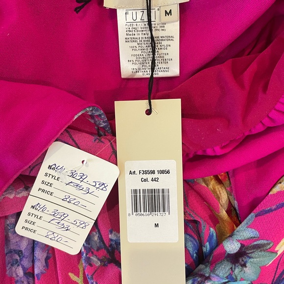 Brand New Fuzzi Floral Halter Dress - Picture 2 of 4